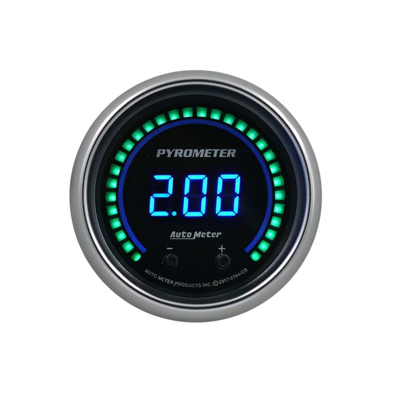 AutoMeter Cobalt Digital Pyrometer Gauge 2-in-1 2 1/16" Display