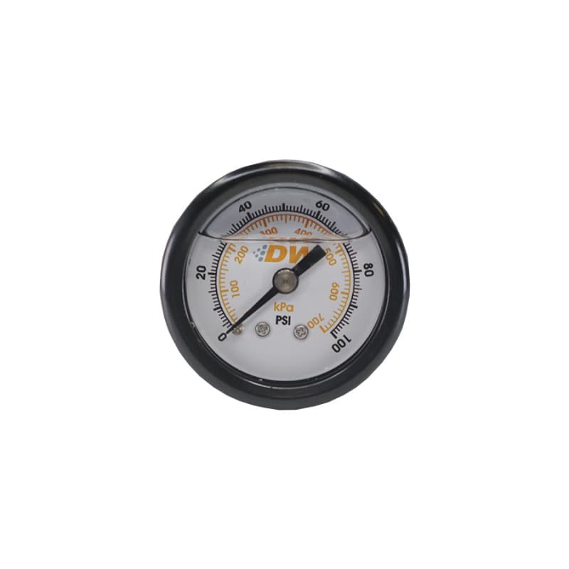 DeatschWerks Mechanical Fuel Pressure Gauge 0-100 PSI 1.5in Brushed Aluminum