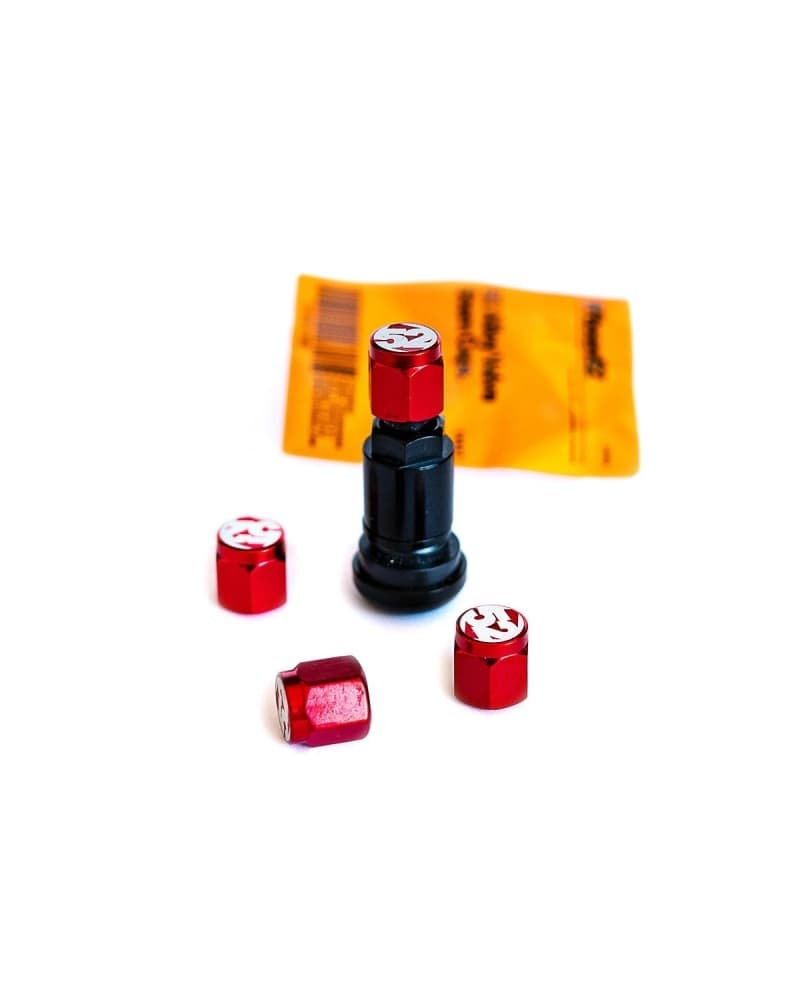 fifteen52 Valve Stem Caps Set Red 4-Piece