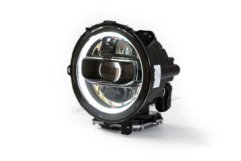 DV8 Offroad LED Headlights for Jeep Wrangler JL & Gladiator JT Black Bezel - Image 3