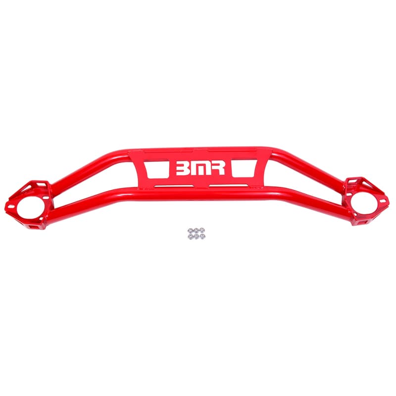BMR Suspension Front Strut Tower Brace for 08-18 Dodge Challenger Twin Tube Red