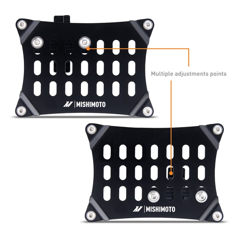 Mishimoto License Plate Relocation Kit for Ford Mustang 3mm Steel Powder Coated - Image 3