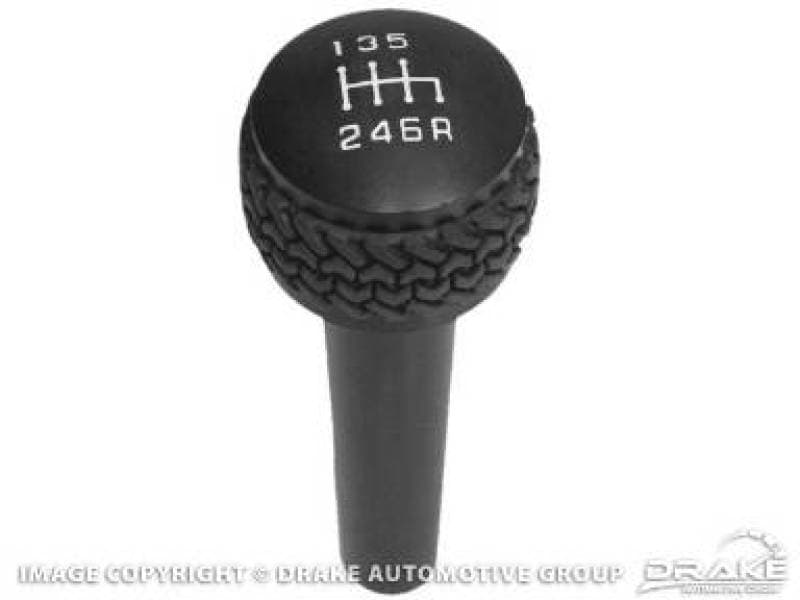 DV8 Offroad Shift Knob for 2007-10 Jeep JK Billet Aluminum Tired Tread Grip