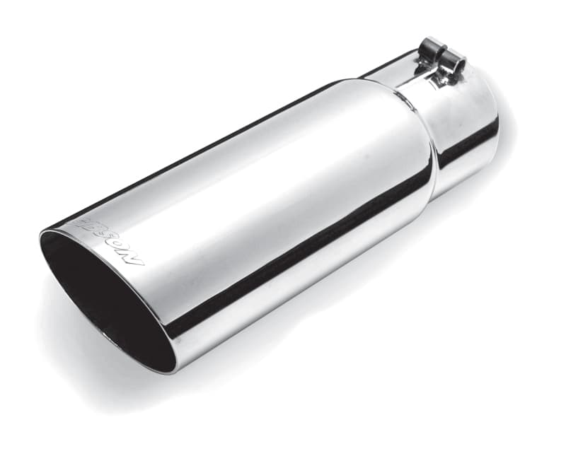Gibson Exhaust Tip Single Wall Stainless Steel Polished with Clampless Connec...