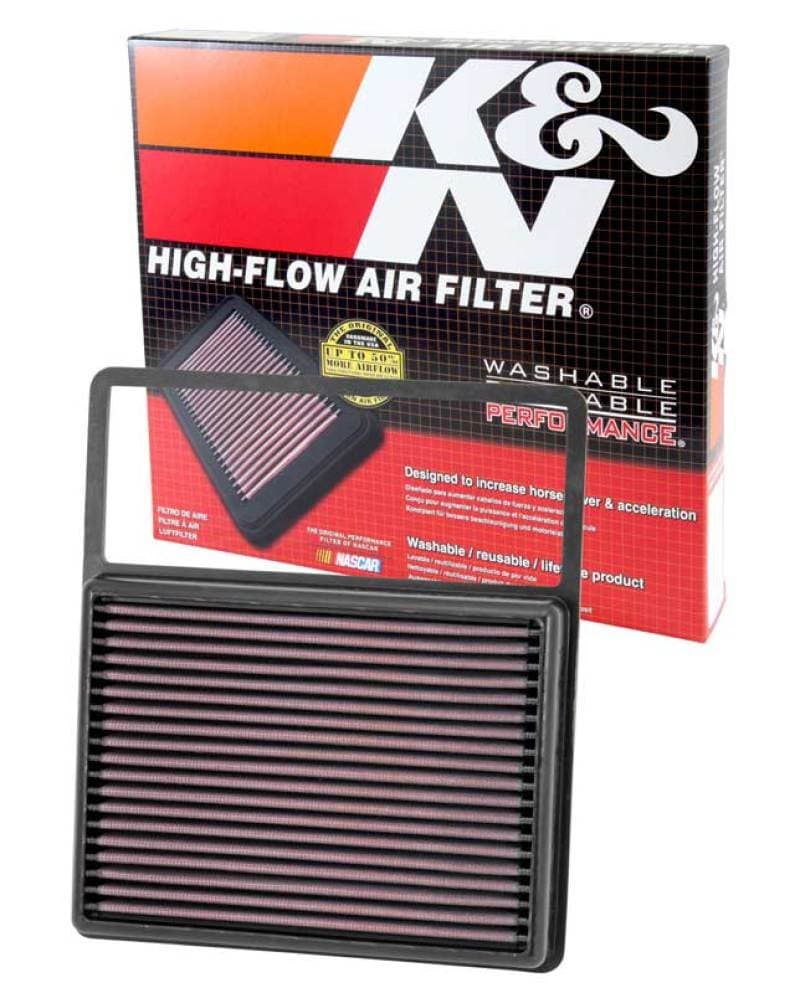 K&N Engineering Drop-In Air Filter Washable Reusable High-Flow 33-5001 - Image 4