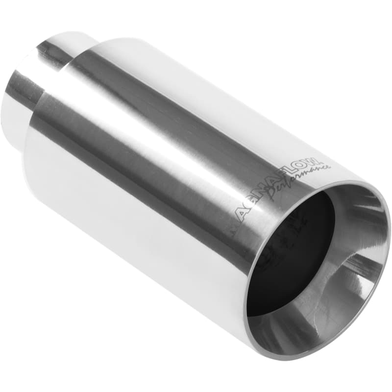 MagnaFlow 3in Round Polished Stainless Steel Exhaust Tip - Image 2