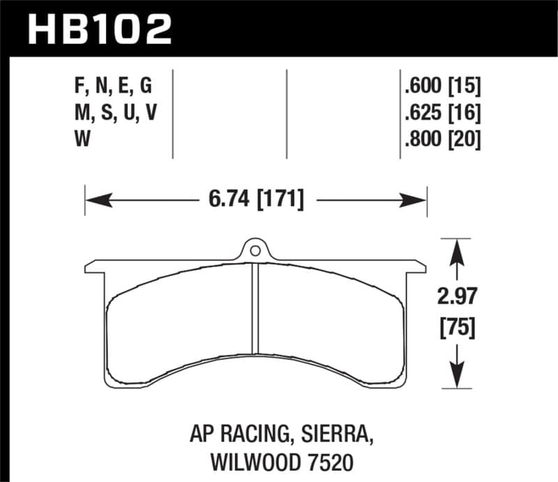 Hawk Performance DTC-30 Brake Pad Sets High Performance Street Compound - Image 3