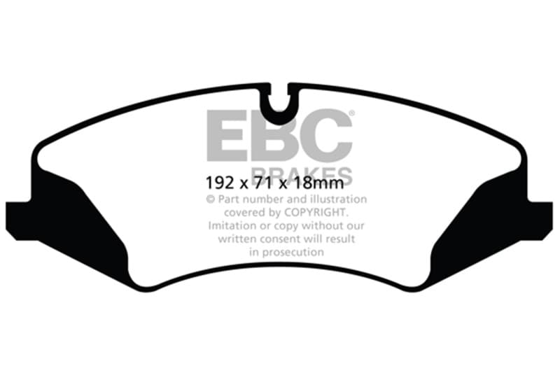 EBC Greenstuff Brake Pad Set for 4x4 Heavy Duty Low Wear Offroad Use - Image 2