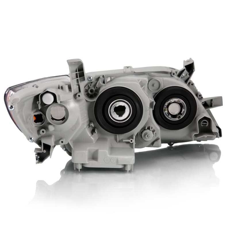 ANZO Projector Headlight Set for Chevy C6 Clear Lens Chrome Housing Pair - Image 2