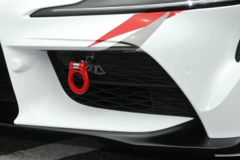 Cusco Folding Front Tow Hook for 2020+ Toyota Supra A90 3.0L Turbo Red