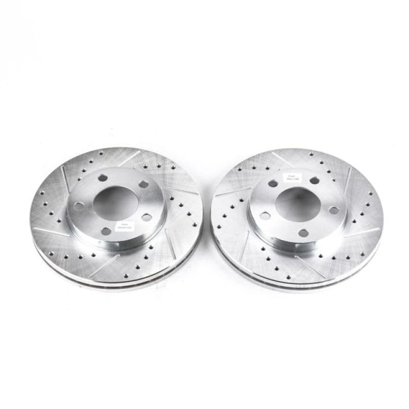 PowerStop Evolution Drilled/Slotted Rotor 355mm Silver Zinc Plated