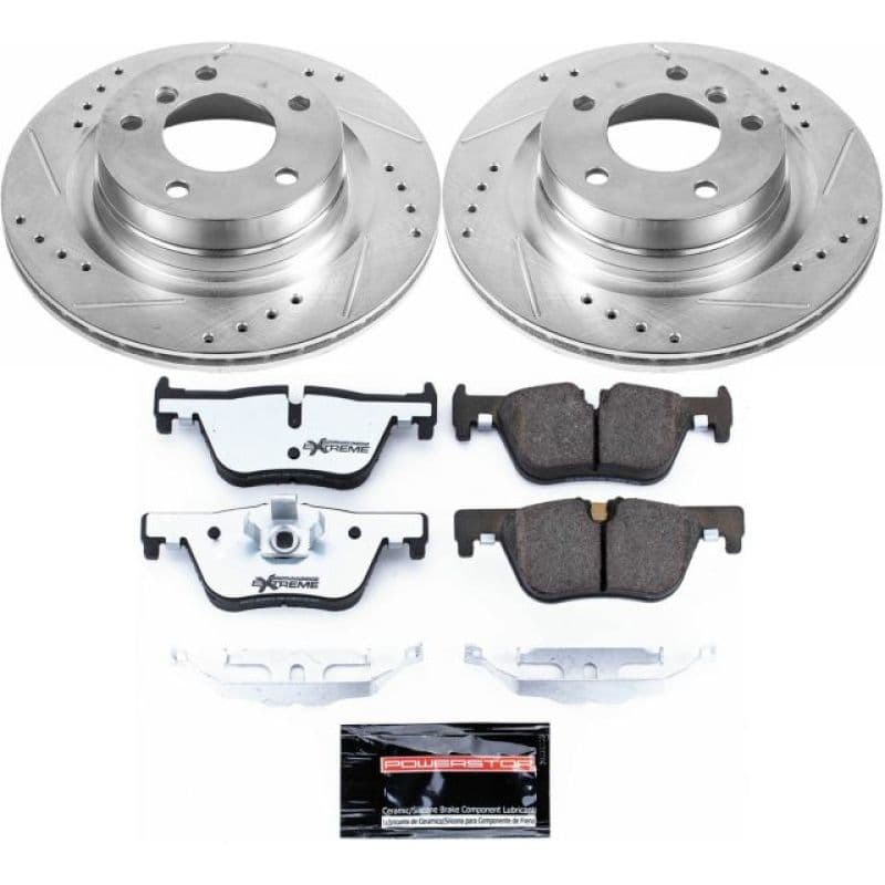 PowerStop Z26 Street Warrior Brake Kit for Muscle Cars Drilled Slotted Rotors...