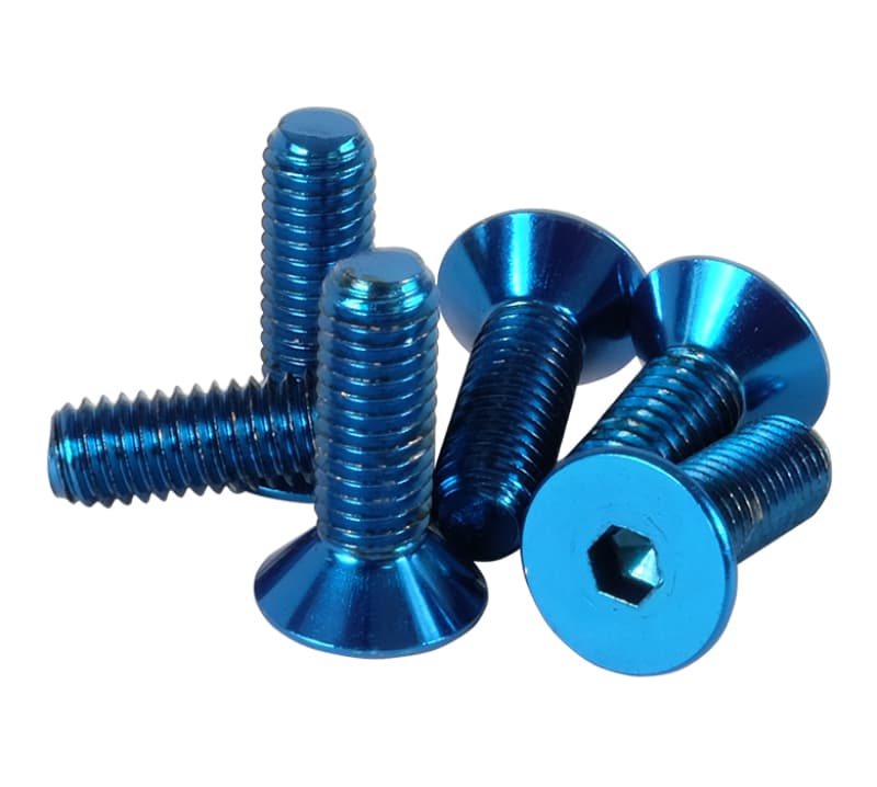 NRG Steering Wheel Screw Upgrade Kit for Conical Bolts - Blue - Image 2