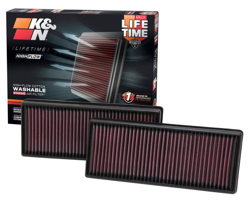 K&N Engineering Drop-In Air Filter Washable High-Flow Reusable 33-2474 - Image 4