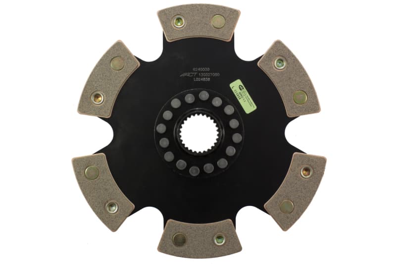 ACT Race Clutch Disc 6-Pad Rigid Ceramic Friction for Larger Clutch Sizes