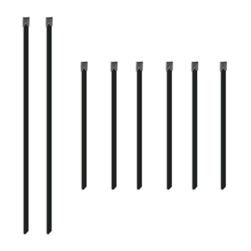 Mishimoto Stainless Steel Locking Ties for Exhaust Wrap – 14" & 6" Lengths