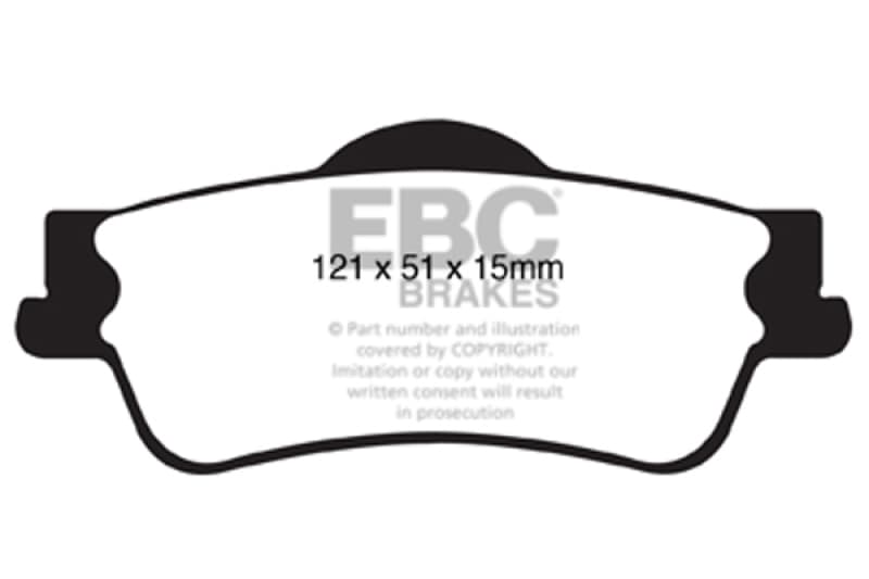 EBC Yellowstuff Brake Pad Set for Street & Track Driving High Performance