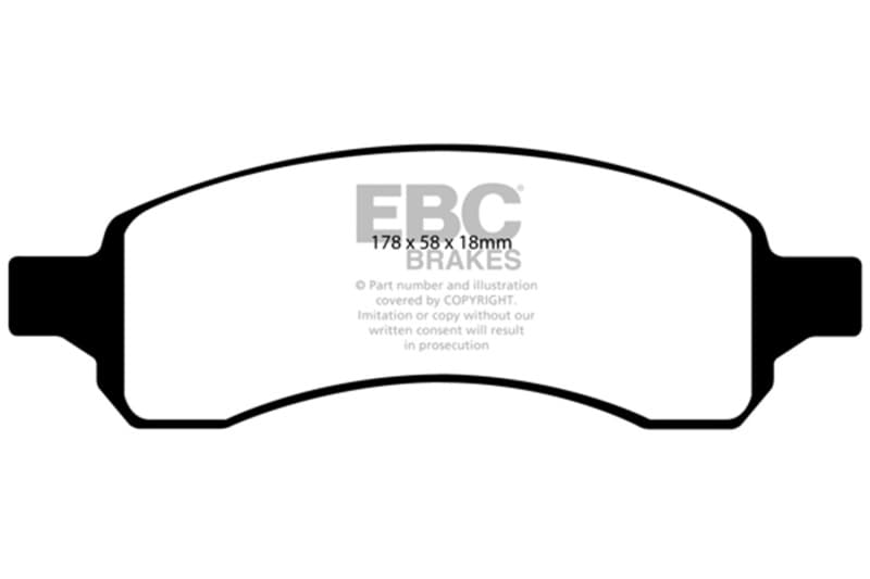 EBC Greenstuff Brake Pad Set for 4x4 Heavy Duty Low Wear Offroad Use - Image 2