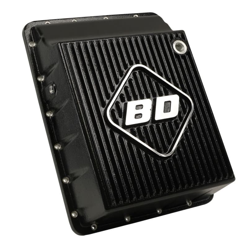 BD Diesel Deep Sump Transmission Pan Aluminum Heat-Dissipating Fins Increased... - Image 3