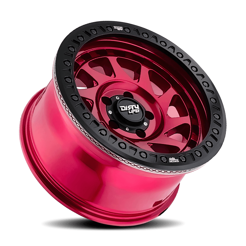 Dirty Life Enigma Race 17x9 5x127 -12mm Offset Wheel Crimson Candy Red - Image 2
