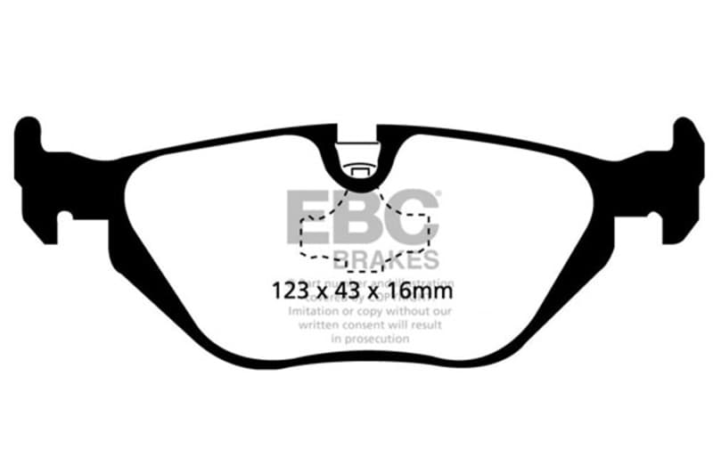 EBC Yellowstuff Brake Pad Set for Street & Track Driving High Performance - Image 2