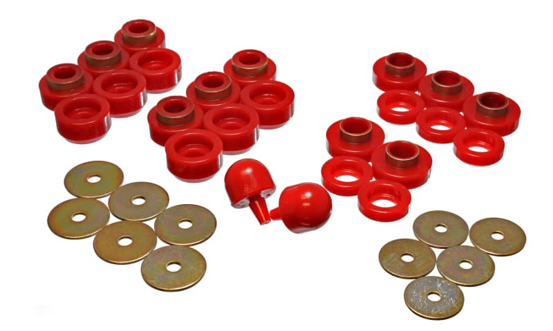 Energy Suspension Body Mounts Hyper-Flex Polyurethane Red - Image 3