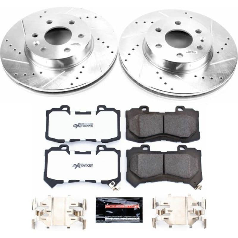 PowerStop Z36 Truck & Tow Brake Kit for Trucks 4x4 SUVs Ceramic Carbon-Fiber ...