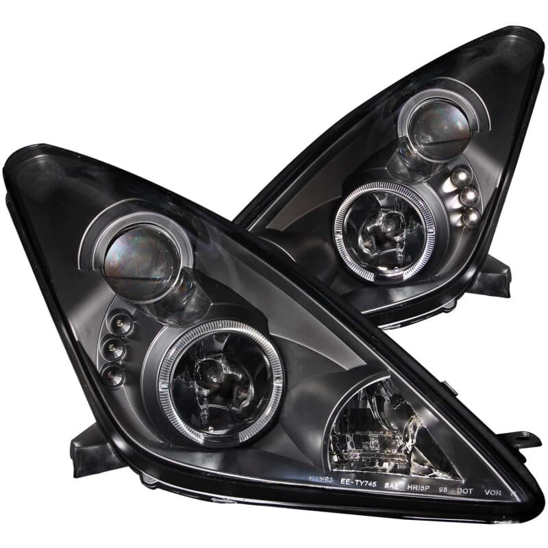 ANZO Projector Headlights for Non HID Models Pair Clear Lens Black Housing - Image 2