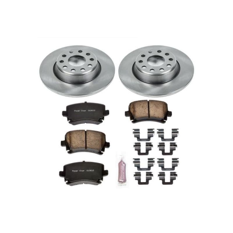 PowerStop Z17 Stock Replacement Brake Kit with Ceramic Pads and Rotors