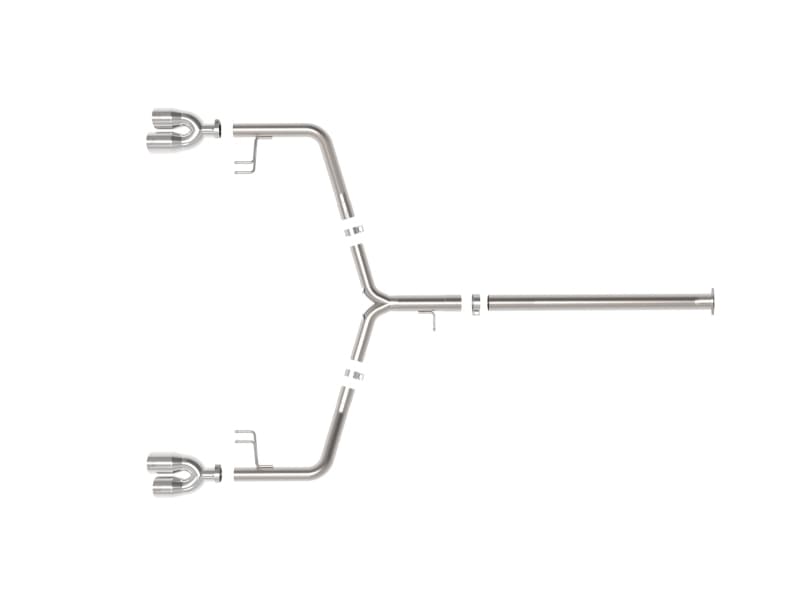 aFe Exhaust Axle Back System 3in Stainless Steel Dual 4in Tips - Image 2