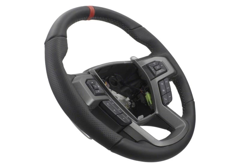 Ford Racing Steering Wheel for Ford F-150 Raptor Black Leather Red Sightline - Image 5