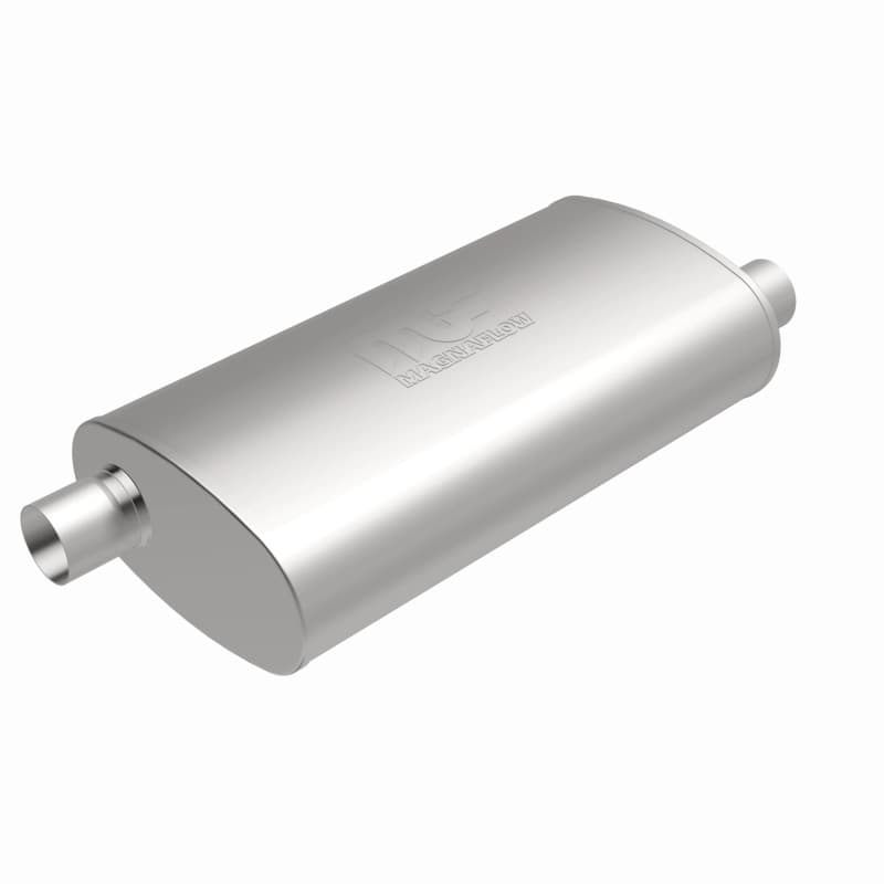 Magnaflow 5x11in Oval Straight-Through Stainless Steel Muffler Universal Fit - Image 4