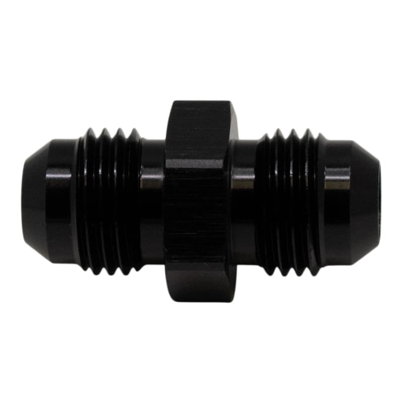 DeatschWerks 6AN Male Flare Coupler Anodized Matte Black