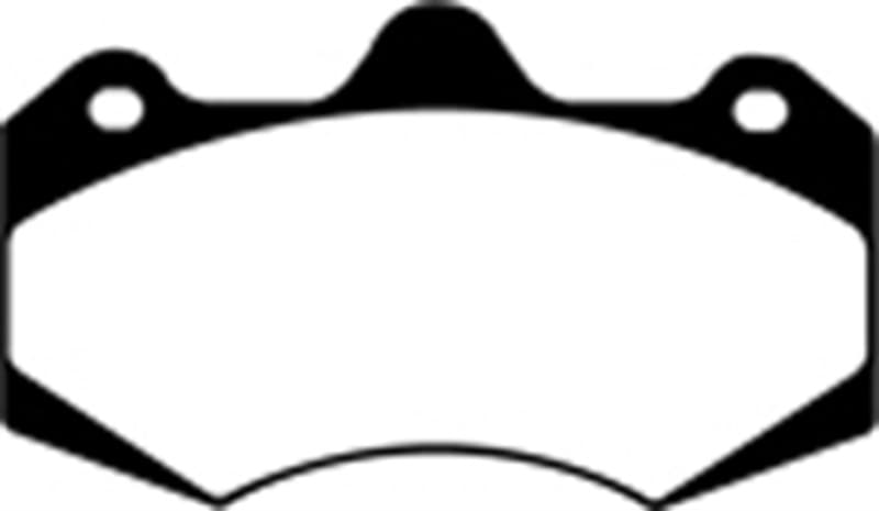 EBC Yellowstuff Brake Pad Set for Street and Track Driving Aramid Fiber Compound