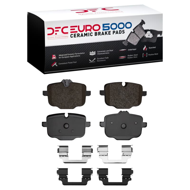 DFC Euro 5000 Ceramic Rear Brake Pads and Hardware Kit for BMW 530e xDrive