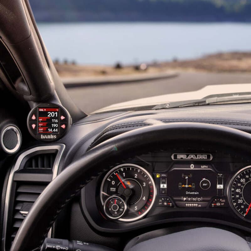 Banks Power iDash Stealth Gauge Mounts for 2019-2026 RAM 2500/3500 A-Pillar - Image 4