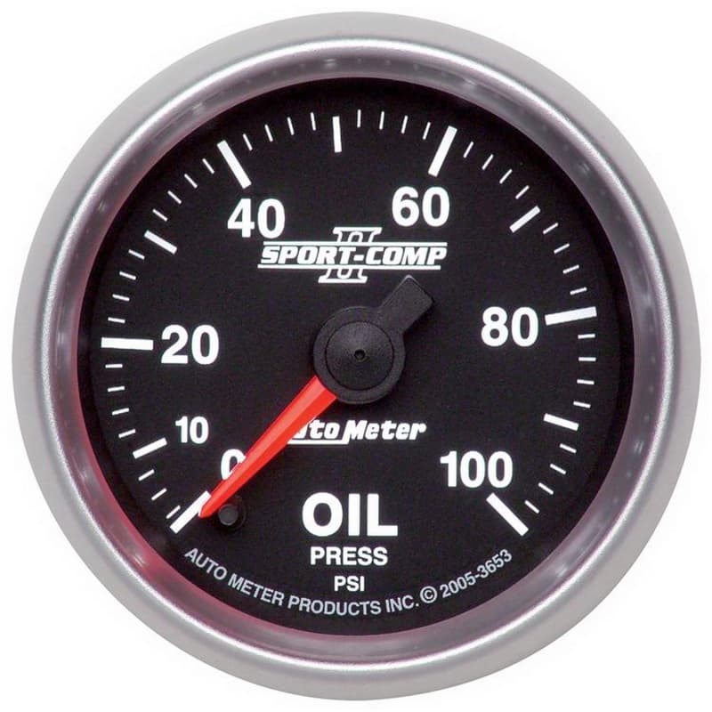 AutoMeter Digital Stepper Motor Oil Pressure Gauge with Peak Recall