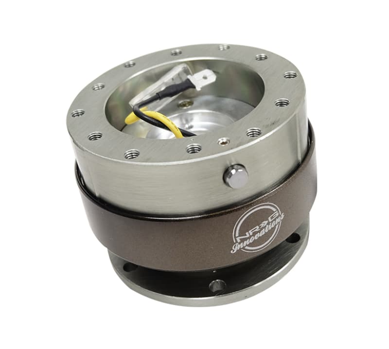 NRG Quick Release Gen 2.0 Gunmetal Body Titanium Chrome Ring - Image 3