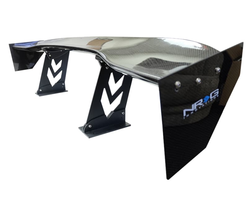 NRG Carbon Fiber Spoiler 59in Universal with Large End Plates - Image 2