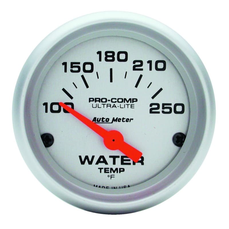 AutoMeter Water Temperature Gauge with 1/8" NPT Transducer for All Vehicles - Image 4