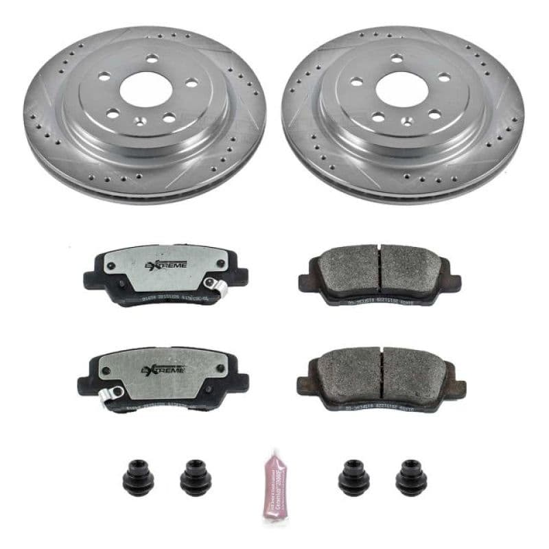 PowerStop Z26 Street Warrior Brake Kit for Muscle Cars Drilled Slotted Rotors...