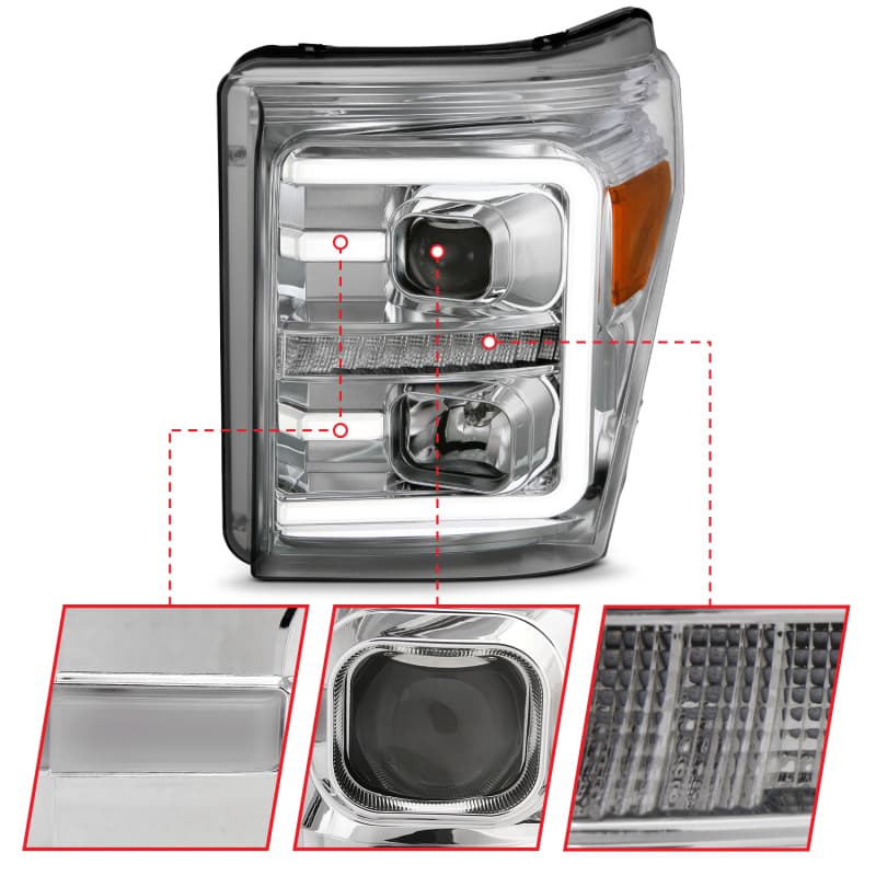 ANZO LED Projector Headlights for Chevy C6 111407 - Image 5