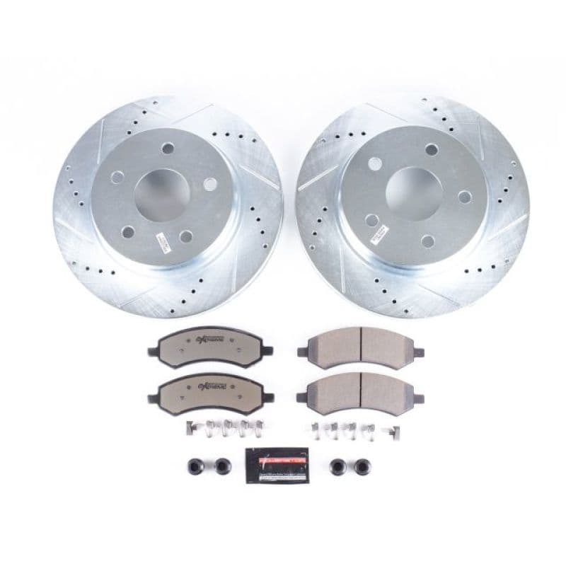 PowerStop Z36 Truck & Tow Brake Kit for Trucks 4x4 SUVs with Carbon-Fiber Cer...
