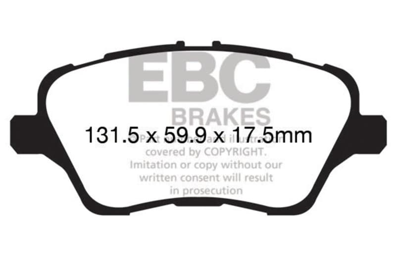 EBC Bluestuff NDX Brake Pad Set High Friction Sport & Race Material - Image 3