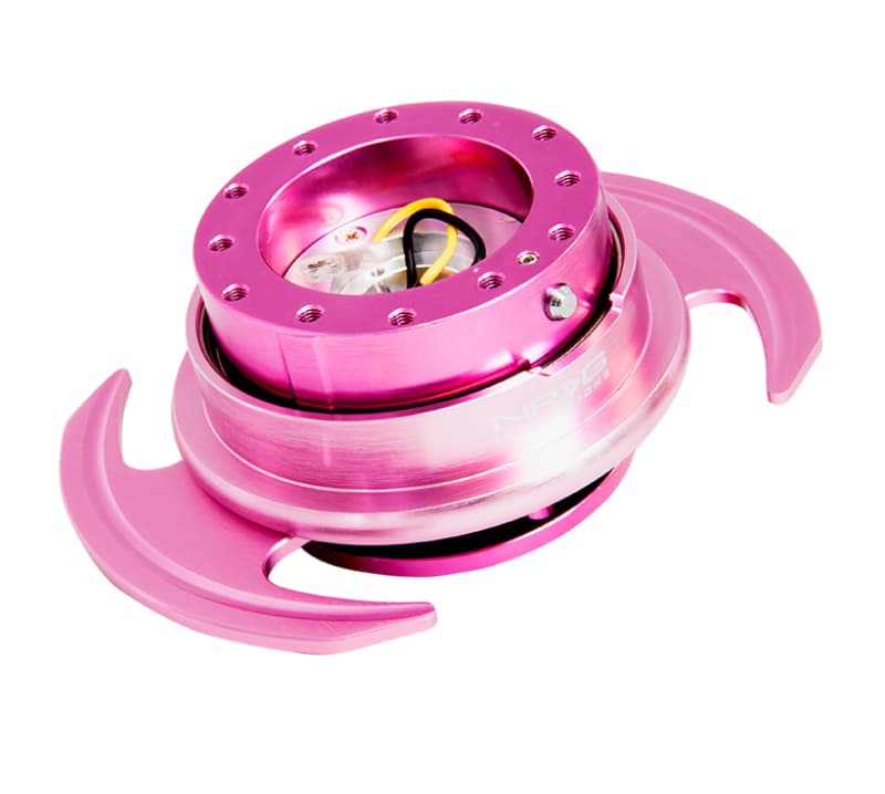 NRG Quick Release Kit Gen 3.0 Pink Body Pink Ring with Handles - Image 2