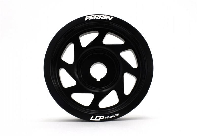 Perrin Performance Lightened Crank Pulley for Subaru Impreza WRX STI 93-14 Black - Image 3