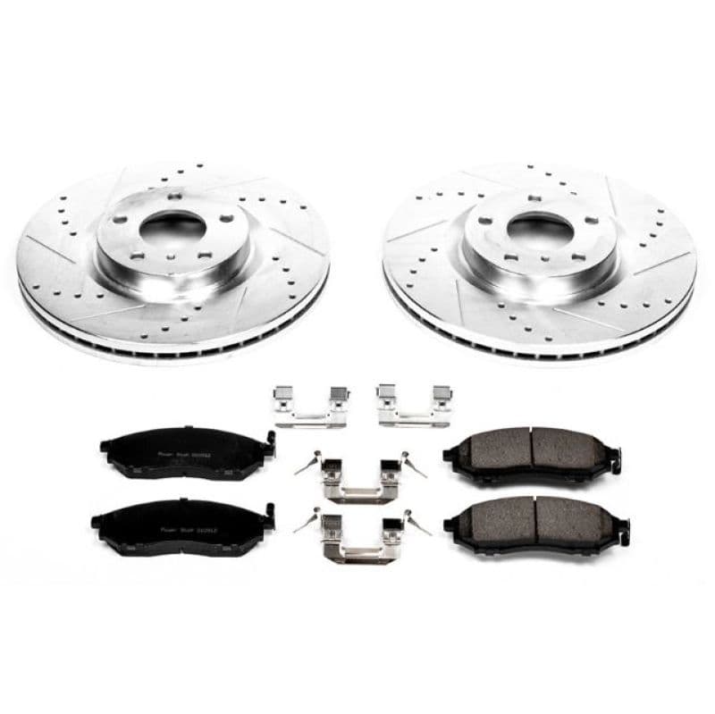 PowerStop Z23 Evolution Sport Brake Kit for Daily Driver with Carbon-Fiber Ce...