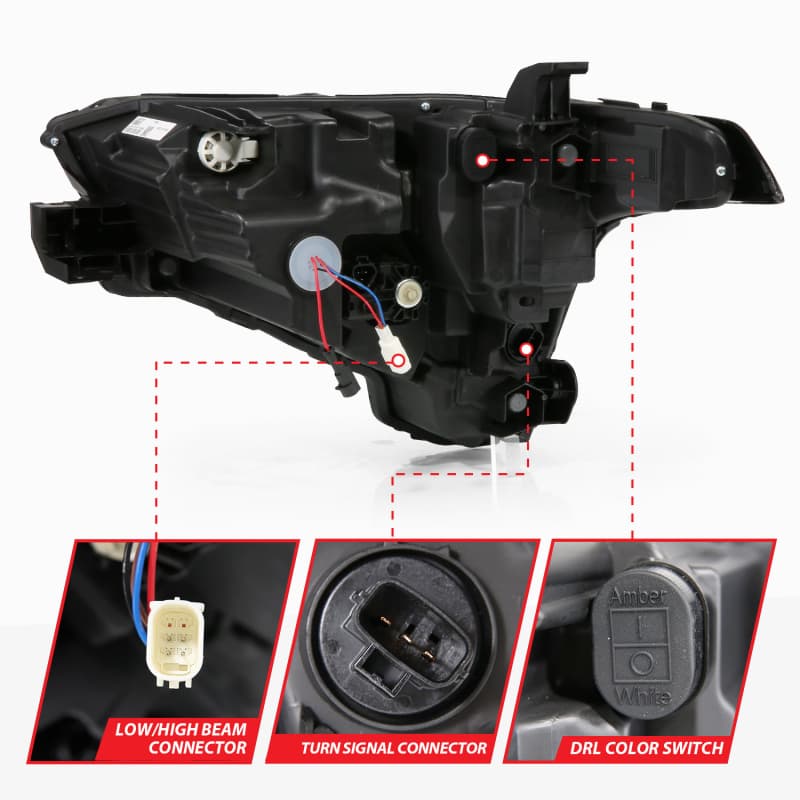 ANZO Z-Series Full LED Projector Headlight for 22-24 Toyota Tundra Passenger ... - Image 4