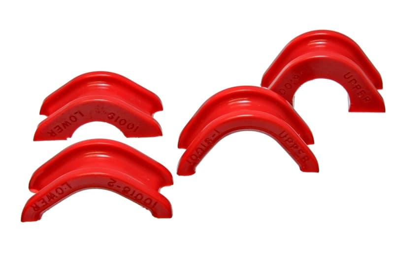 Energy Suspension Steering Rack Bushings Red Polyurethane - Image 2