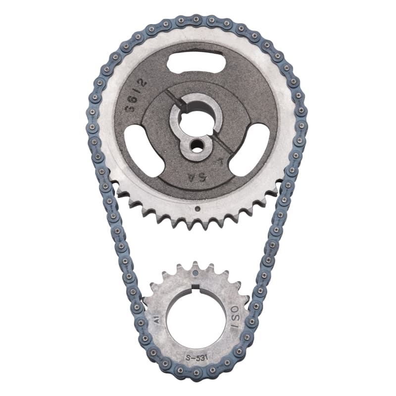 Edelbrock Timing Chain Performer-Link Solid-Bushing Cam & Crank Sprockets - Image 2